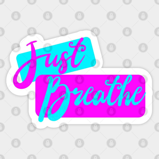 Just Breathe Sticker by Heartfeltarts